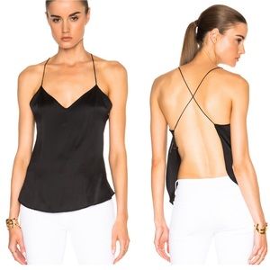 Kiki de montparnasse silk crossover backless cami in back
